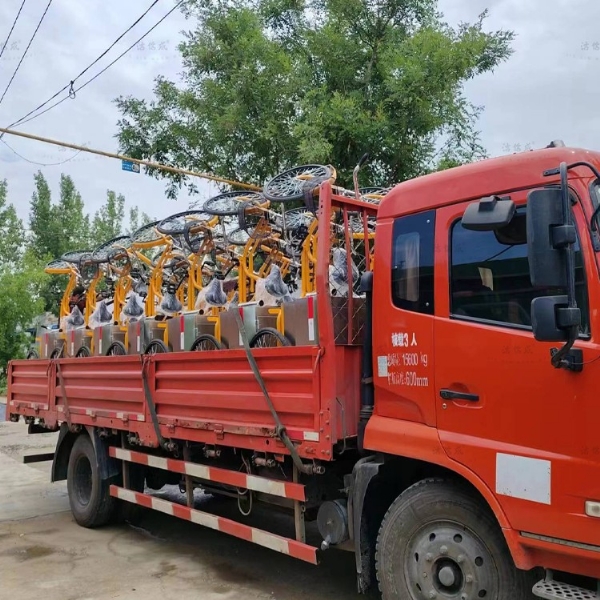 22辆人力不锈钢保洁车发往北京石景山区